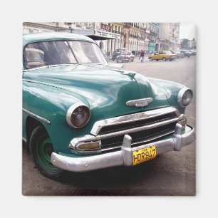 Vintage Auto in Kuba Magnet