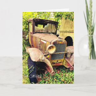 Vintage Auto Karte