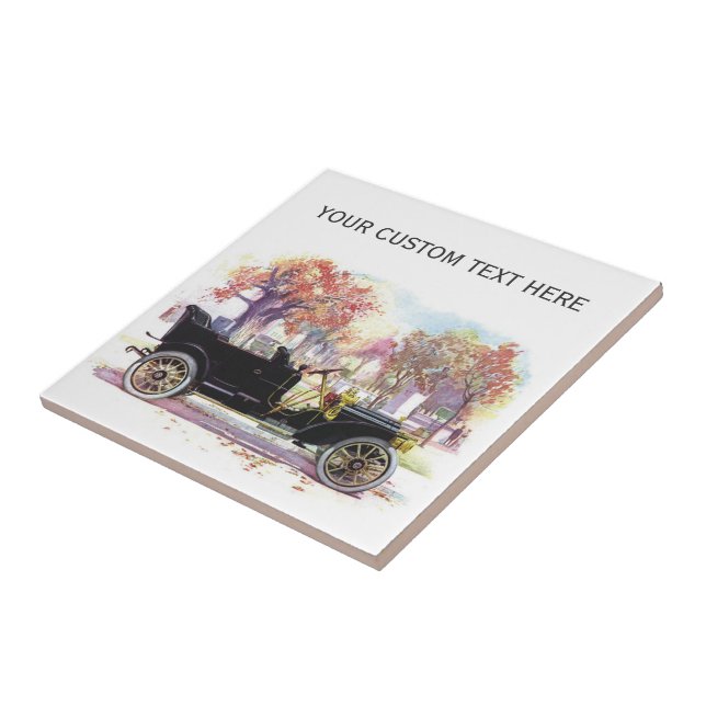 Vintage-Auto-Keramikfliese Fliese (Seite)