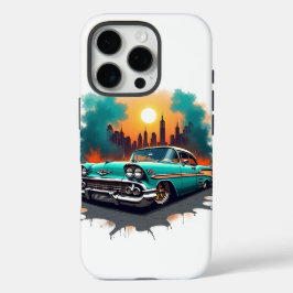 Vintage-Auto mit City-Graffiti-Style-T-Shirt iPhone 16 Pro Hülle
