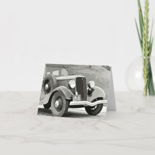Vintage Auto Note Card Feiertagskarte