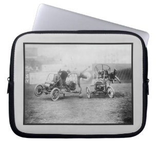 Vintage "Auto Polo" Sportwagen Motorsport Laptop Laptopschutzhülle
