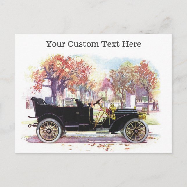 Vintage-Auto-Postkarten Postkarte (Vorderseite)