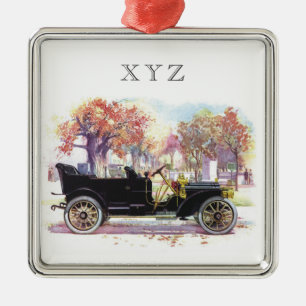Vintage-Auto-Sonderanfertigung Silbernes Ornament