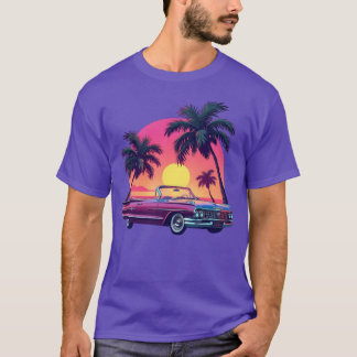 Vintage-Auto-Strand-Vibe-lustiger Freund Familie T-Shirt