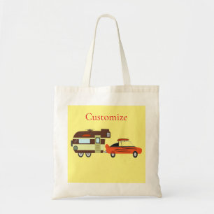 Vintage-Auto und Camper Thunder_Cove Tragetasche