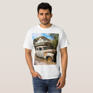 Vintage Auto und Garage, Herren T-Shirt