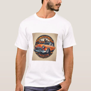 Vintage-Auto von Oddball Cow T-Shirt