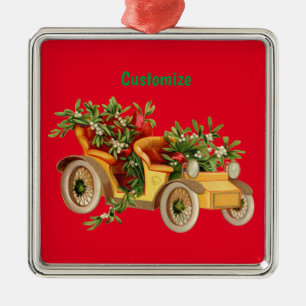 Vintage-Auto-Weihnachten-Mistel-Thunder_Cove Ornament Aus Metall