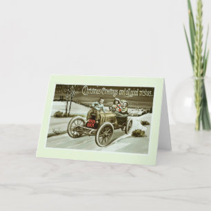 Vintage-Auto zu Weihnachten