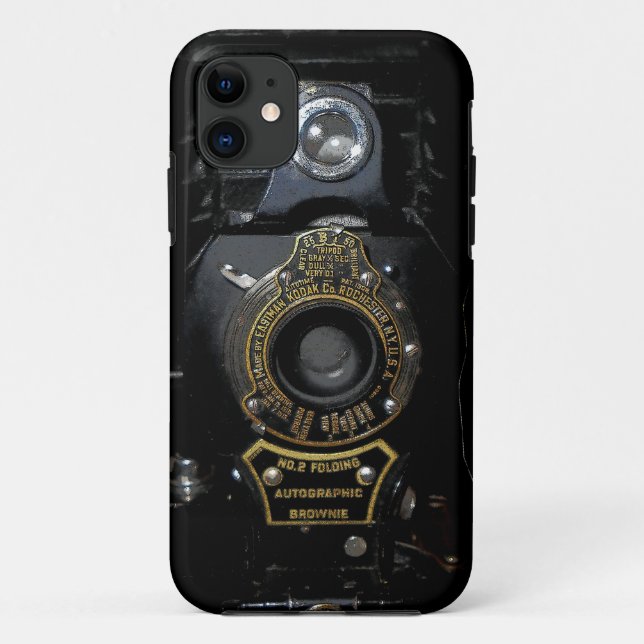 VINTAGE AUTOGRAFISCHE BROWNIE-KAMERA Case-Mate iPhone HÜLLE (Rückseite)