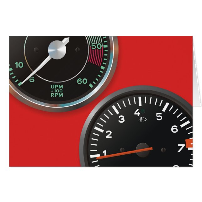 Vintage Autoinstrumente/klassische Automessgeräte (Vorderseite (Horizontal))