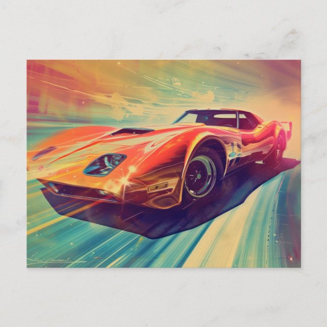 Vintage-Autolackierung II (zwei) Postkarte (Vorderseite)