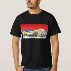 Vintage-Automechaniker Kompletter Autoservice-Gara T-Shirt