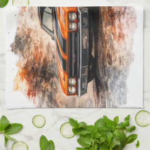 Vintage-Automobil-Küchenhandtuch Geschirrtuch