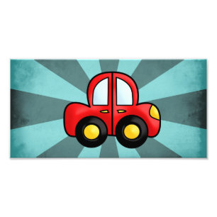 Vintage-Autoreillustration – Klassische Automobil- Fotodruck