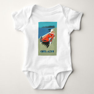 Vintage-Autorennen Baby Strampler