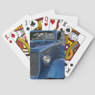 Vintage-Autos auf Spielkarten