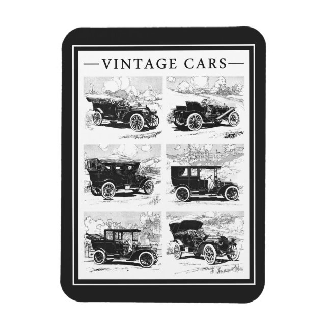 Vintage-Autos Magnet (Vertikal)