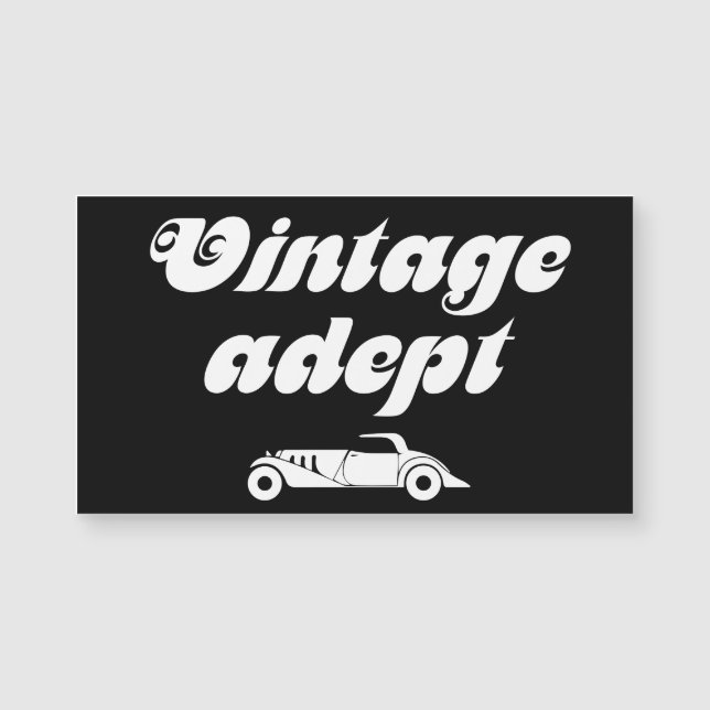 Vintage-Autos Magnetkarte (Vorderseite)