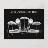 Vintage-Autos-Postkarten