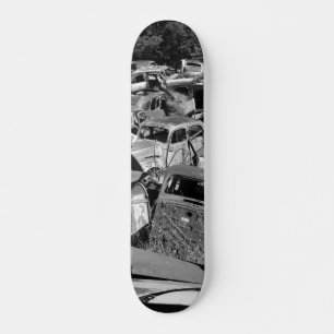 Vintage-Autos ruinieren in einem Skateboard für e