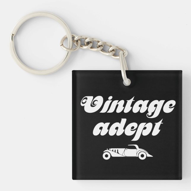Vintage-Autos Schlüsselanhänger (Vorderseite)