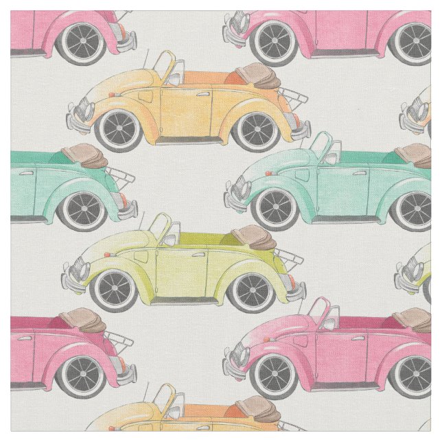 Vintage-Autos - Sonderfarbe und -größe Stoff (Nahaufnahme)