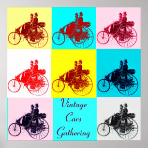 VINTAGE-AUTOSAMMLUNG POP-ART POSTER