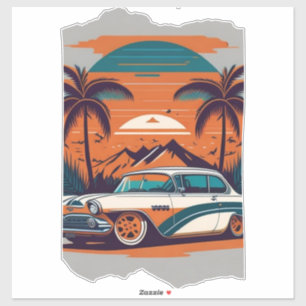 Vintage-Autoträume Aufkleber