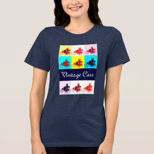 Vintage-Autotreffen Pop-Art Tri-Blend Shirt