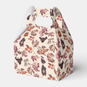 Vintage Autumn Halloween Botanical Pattern Geschenkschachtel