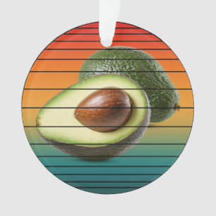 Vintage-Avocado-Frucht vegetarisches Essen Ornament