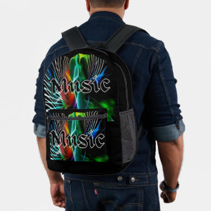 Vintage Awesome Musik Sounds Bedruckter Rucksack