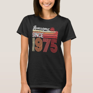 Vintage Awesome seit 1975 48 Jahre alt 48. Geburts T-Shirt
