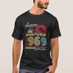 Vintage Awesome seit Juni 1969 53. Geburtstag T-Shirt