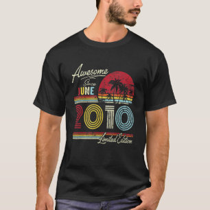 Vintage Awesome seit Juni 2010 12. Geburtstag T-Shirt