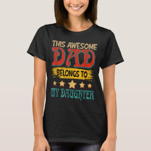 Vintage Awesome Stolzer Vater gehört Tochter T-Shirt