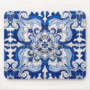 Vintage-Azulejo-Fliesenmuster Mousepad