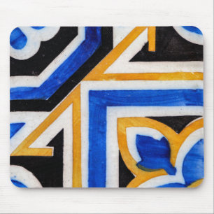 Vintage Azulejo-Mosaikfliese Portugal Mousepad
