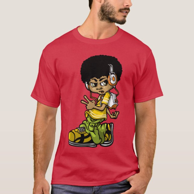 Vintage B-Boy-Freund T-Shirt (Vorderseite)