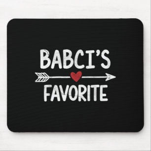 Vintage Babci's Lieblingskind Zitat Herz Polnisch Mousepad