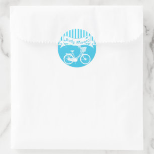 Vintage Baby Boy Fahrrad Shower Aufkleber