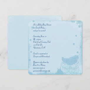 Vintage Baby Boy Shower Einladung