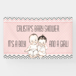 Vintage Baby-Bruder-und Banner