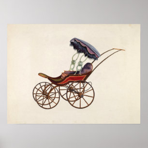 Vintage Baby Buggy Plakat