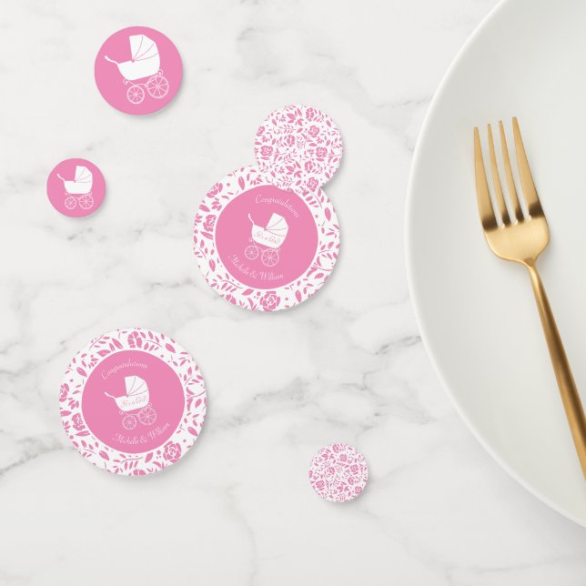 Vintage Baby Carriage Dusche schön Konfetti (Gruppe)