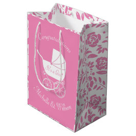 Vintage Baby Carriage Dusche schön Mittlere Geschenktüte