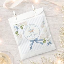 Vintage Baby Carriage French Stripes Thank you Geschenktütchen