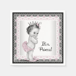 Vintage-Baby-Mädchen-Party Serviette